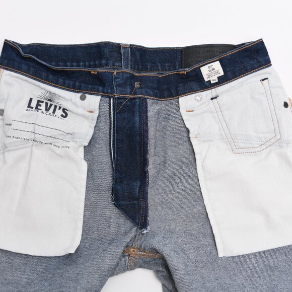 MEN'S LEVI'S 511 PREMIUM JAPANESE SELVEDGE DENIM "MADE & CRAFTED" JEANS - Picture 5 of 11